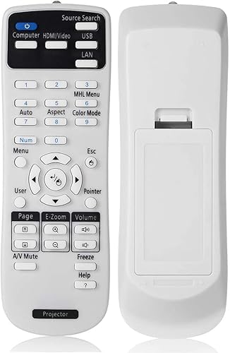 Litance Projector Remote Control for Epson 2181788 PowerLite 585W 575W 535W 108 109W 530 570 580 1930 1935 Home Cinema 1060 1040 660 BrightLink 585Wi