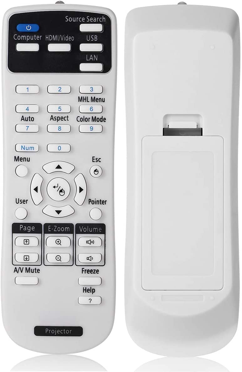 Litance Projector Remote Control for Epson 2181788 PowerLite 585W 575W 535W 108 109W 530 570 580 1930 1935 Home Cinema 1060 1040 660 BrightLink 585Wi