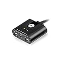 ATEN US224 2 x 4 USB 2.0 Peripheral Sharing USB Switch 2 Computers Share 4 Devices Simple Remote Port Selector Included Supports Optional USB Power