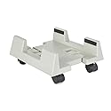 Mount-It! CPU Stand with Wheels, Adjustable Width Computer Cart, Universal Design Fits Desktop PC Tower ATX, Locking Wheels, 6-10.2" Wide 60 Lbs