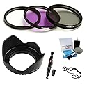 UltraPro 72mm (UV, CPL, FLD) Filter Kit & Lens Hood Bundle for Select Sonly Digital Cameras with (20mm, 85mm) Sony Lense. Bundle Includes: Lens