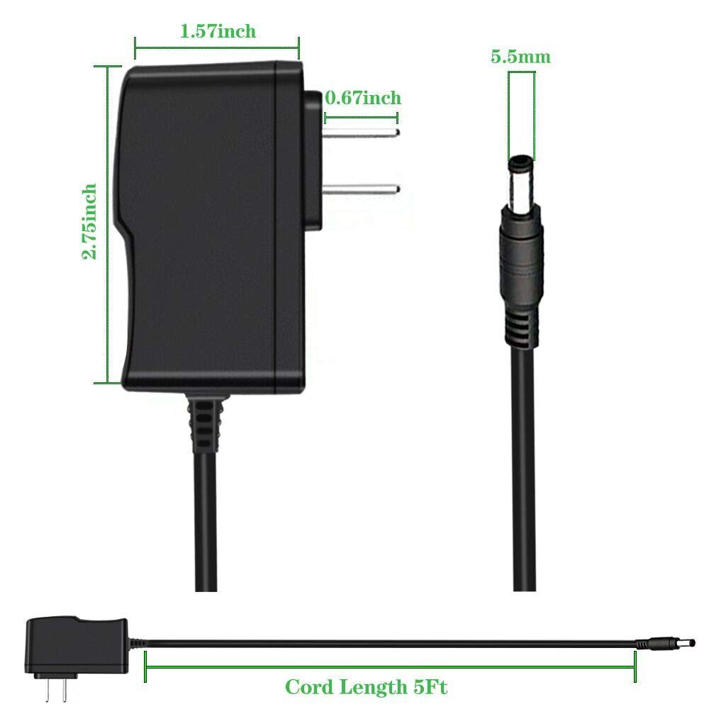 AC DC Power Adaptor for Yealink PS5V2000US Power Supply 5V 2A, for Yealink T29G, T46S, T48S, T52S, T54S, T56A, T58V, T58A