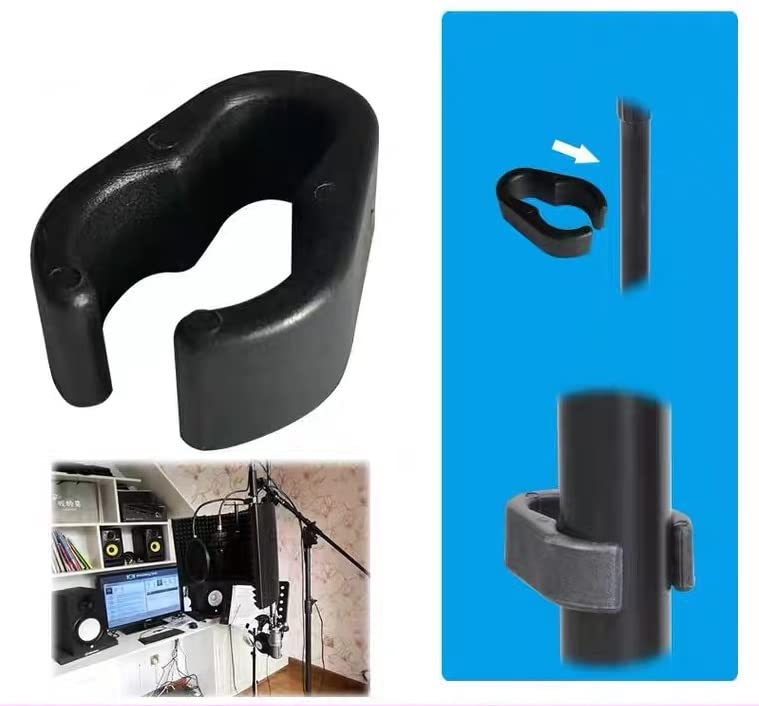 Mateda Mic Cable Clips - 30Pcs Universal Mic Boompole Clips