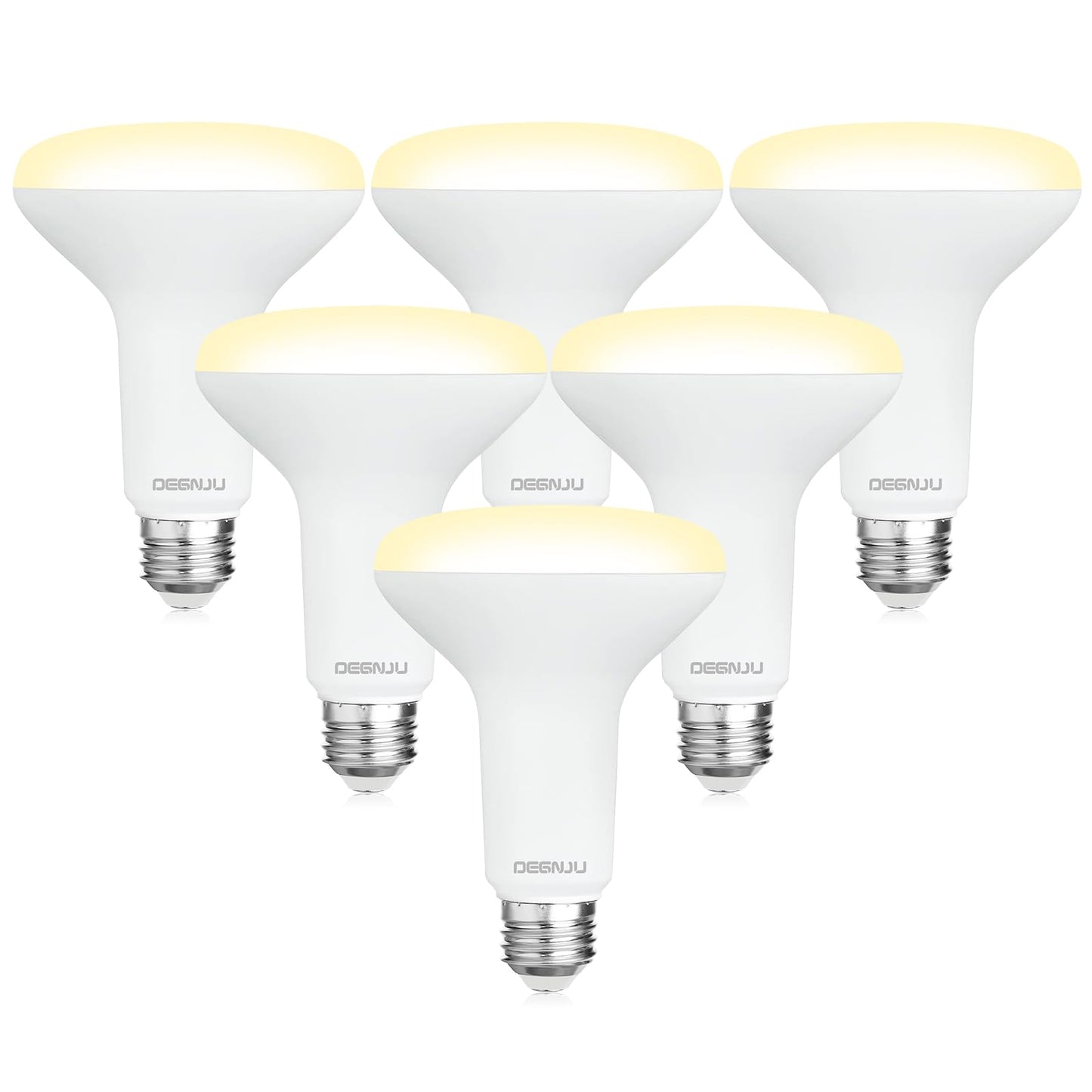 DEGNJU BR30 LED Bulb, Dimmable Flood Lights Indoor CRI80 7W Equivalent 65W 2700K Soft White 650 Lumens, 15000 Lifetime Hours Recessed Light Bulbs
