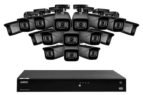 16-Channel Fusion NVR System with 4K (8MP) IP Cameras 16 / Black