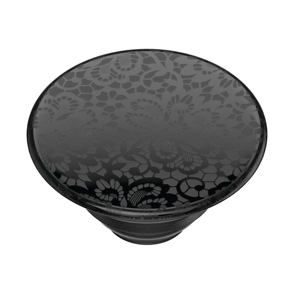 PopSockets Adhesive Phone Grip, Holder, Phone Stand, Black - Lace Noir