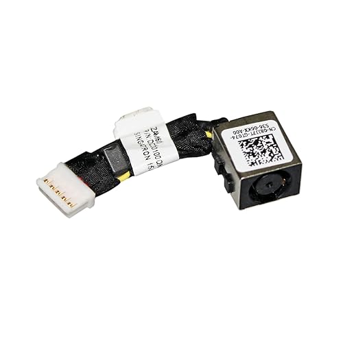 HSSDTECH DC Power Jack Charging Port Cable Socket Plug Cable Replacement for Dell Latitude E5250 ZAM60 08JJ7T 8JJ7T DC30100QM00 DC30100RX00
