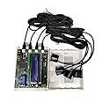 Taidacent 12V 24V Relay Output 4 in1 Ultrasonic Parking Sensor Ultrasonic Proximity Range Finder Distance Sensor with LCD1602 Distance Can Be Set (12V