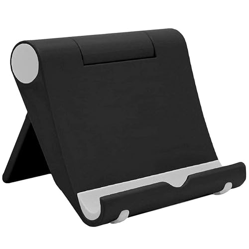 VOVIGGOL Cell Phone Stand for Desk, Foldable Cell Phone Holder Mobile Stand Phone Dock, Adjustable Phone Stand Holder Compatible with iPhone 16 15 14