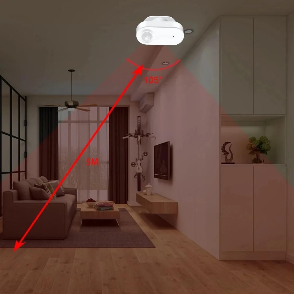 Haozee Smart Motion Sensor,Zigbee PIR Motion Sensor with Illuminance Value,High Sensitivity,Real-time Detection,Zigbee Hub Required,Support Home