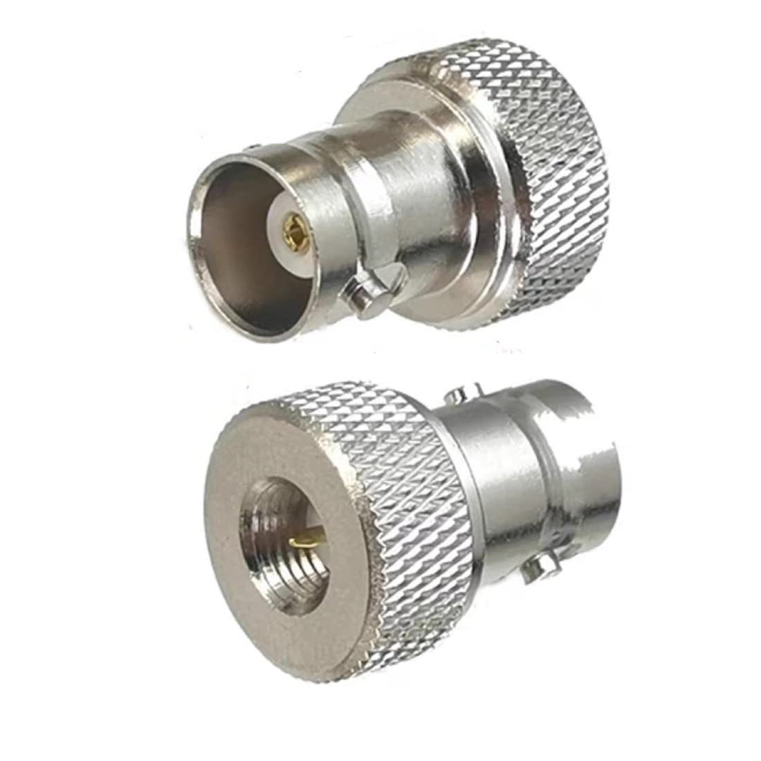 QLXHBOT SMA Male to BNC Female RF Coax Connector for Two Way Radio Walkie Talkie RF Coaxial Adapter BNC to SMA Coax Adapter 8Pcs