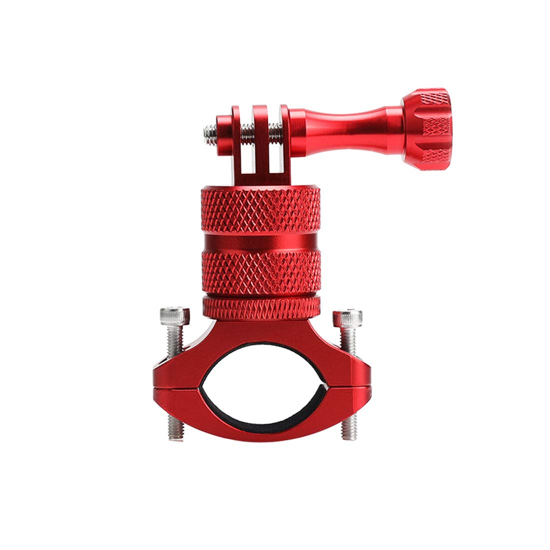 ParaPace Mountain Bike Mount for GoPro Hero 13/12/11/10/9/8/7/6/5/4/3+, 360 Degree Rotation Aluminium Bike Handlebar Holder Bicycle Rack Adjuster
