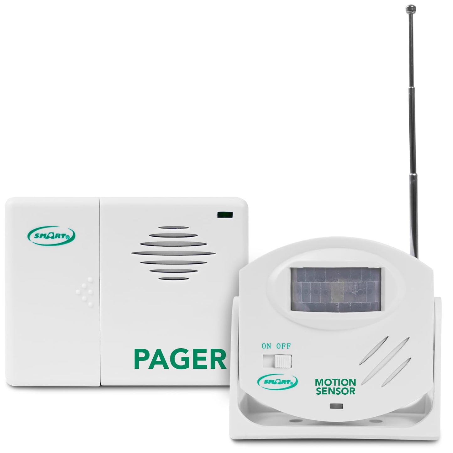 Smart Caregiver Wireless Motion Sensor Alarm System with Pager for Fall and Wandering Prevention | Mountable Motion Detector Alarm Alerts Medical