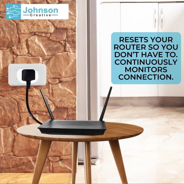 Keep Connect Router Wi-Fi Reset Device. Automatic Router Rebooter. If You Enter a Phone Number it Will Send Texts Upon resets.