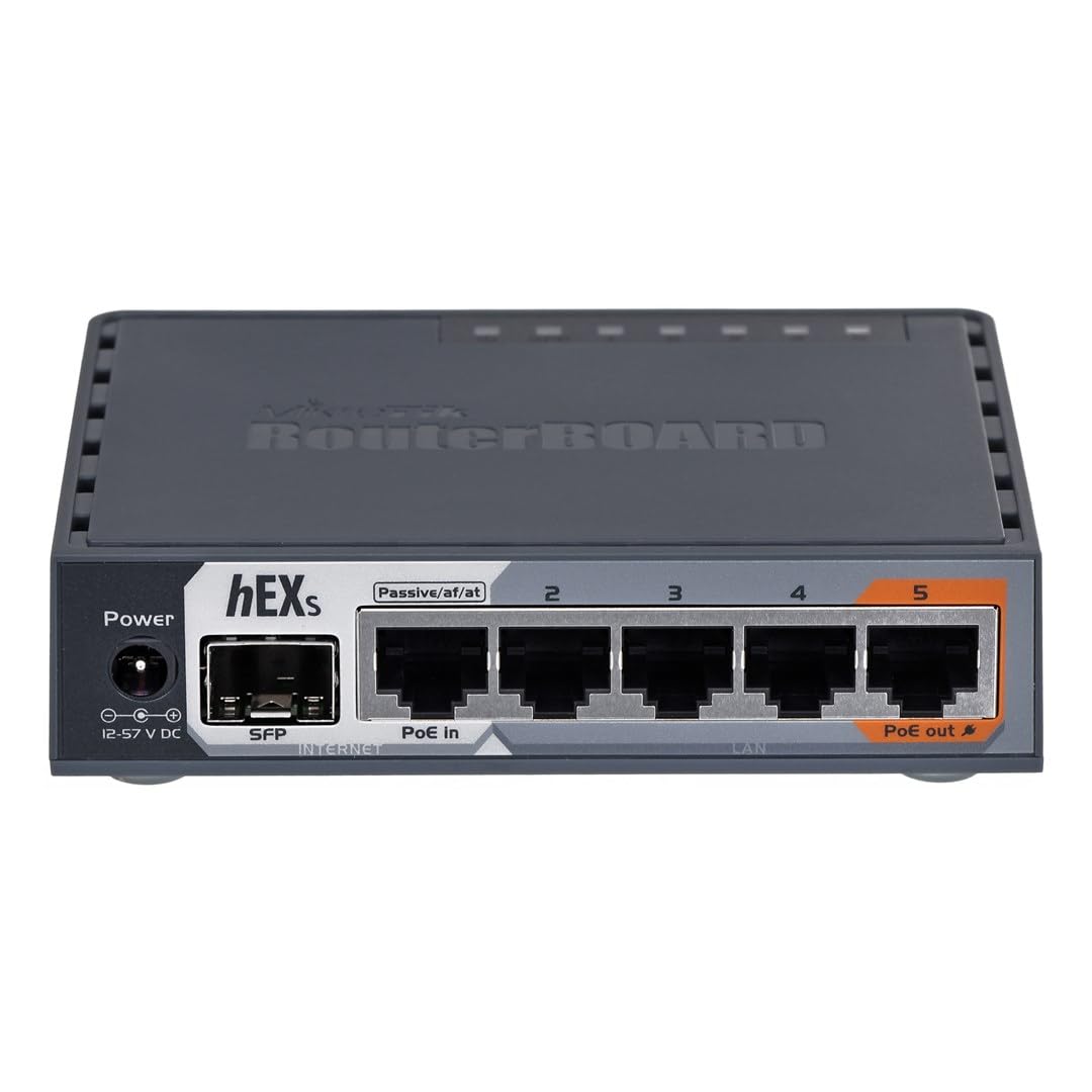 Mikrotik hEX S RB760iGS Router 5X Gigabit Ethernet, SFP, Dual Core 880MHz CPU