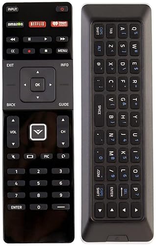 Universal Remote Control, XRT500 Compatible with All Vizio Smart TV Including Dual Side QWERTY Keyboard with Back Light