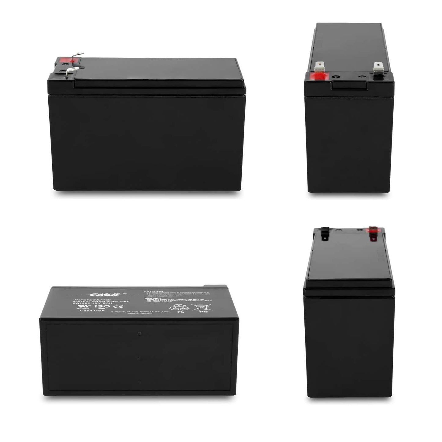 Casil 12 Volt 8 Amp CA1280 AGM SLA Sealed Lead Acid Battery Replaces Weize FP1280 / EXP1280 / Universal Battery UB1280 / Neptune NT1280 / Mighty Max…
