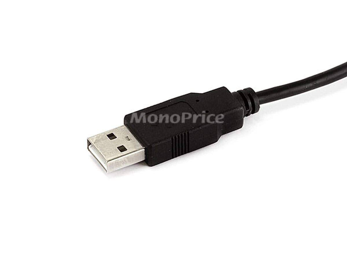 Monoprice 3-Feet USB A to mini-B 5pin 28/28AWG Cable (103896) Black