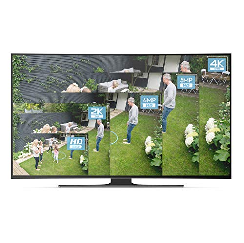 Amcrest (16CH 720p/1080p/3MP/4MP/5MP/6MP/8MP/4K) Network Video Recorder, 16CH (8-Port PoE) NVR - Supports up to 16 x 4K IP Cameras, HDD Not Included
