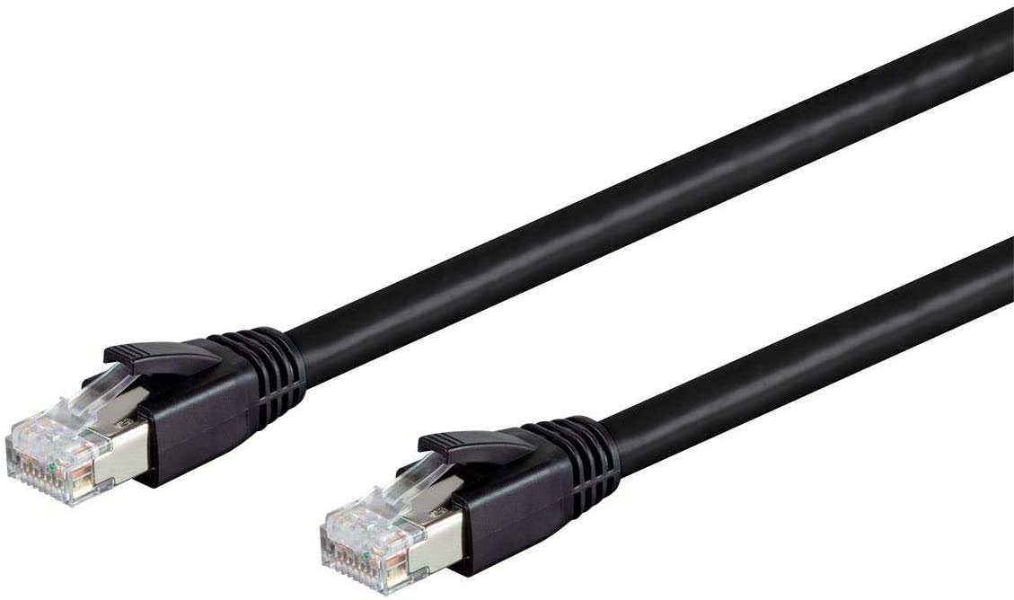 Nippon Labs Cat8 RJ45 5FT Ethernet Patch Internet Network LAN Cable, Indoor/Outdoor, 24AWG - Latest 40Gbps 2000Mhz, Weatherproof S/FTP for Router