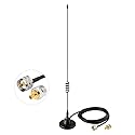 Bingfu Vehicle Car Mobile Ham Radio Antenna Dual Band VHF UHF 136-174MHz 400-520MHz Magnetic Base PL259 Male Antenna for BTECH ICOM Midland Yaesu TYT
