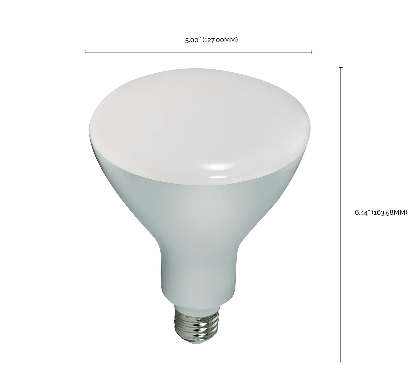 Satco S9635, 11.5 Watt, 3000K, 103 Deg. Beam Angle, Medium Base, 120 Volt, Dimmable, LED BR40 Bulb
