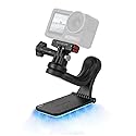 Magnetic Camera Mount for Action Camera, Strong Magnetic Base with 360° Ball Head, Built-in 8 Magnets, Compatible for GoPro Hero, DJI Osmo Action