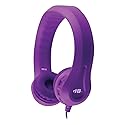 HamiltonBuhl Flex‑Phones Kids Headphones - Durable EVA Foam, Volume‑Limited 85 dB, Chew‑Resistant Dura‑Cord, Safe for Ages 3+, On‑Ear Classroom…