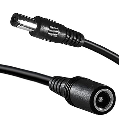 Dc Power Extension Cable,5.5mm x 2.1mm 12v Extension Cord 13FT Security Camera Cable DC Male to Female Extender Wire for CCTV IP Indoor Camera Dvr