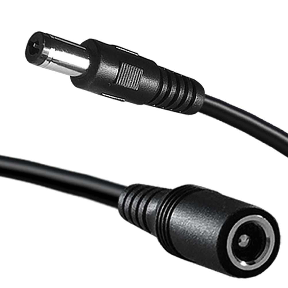 Dc Power Extension Cable,5.5mm x 2.1mm 12v Extension Cord 13FT Security Camera Cable DC Male to Female Extender Wire for CCTV IP Indoor Camera Dvr