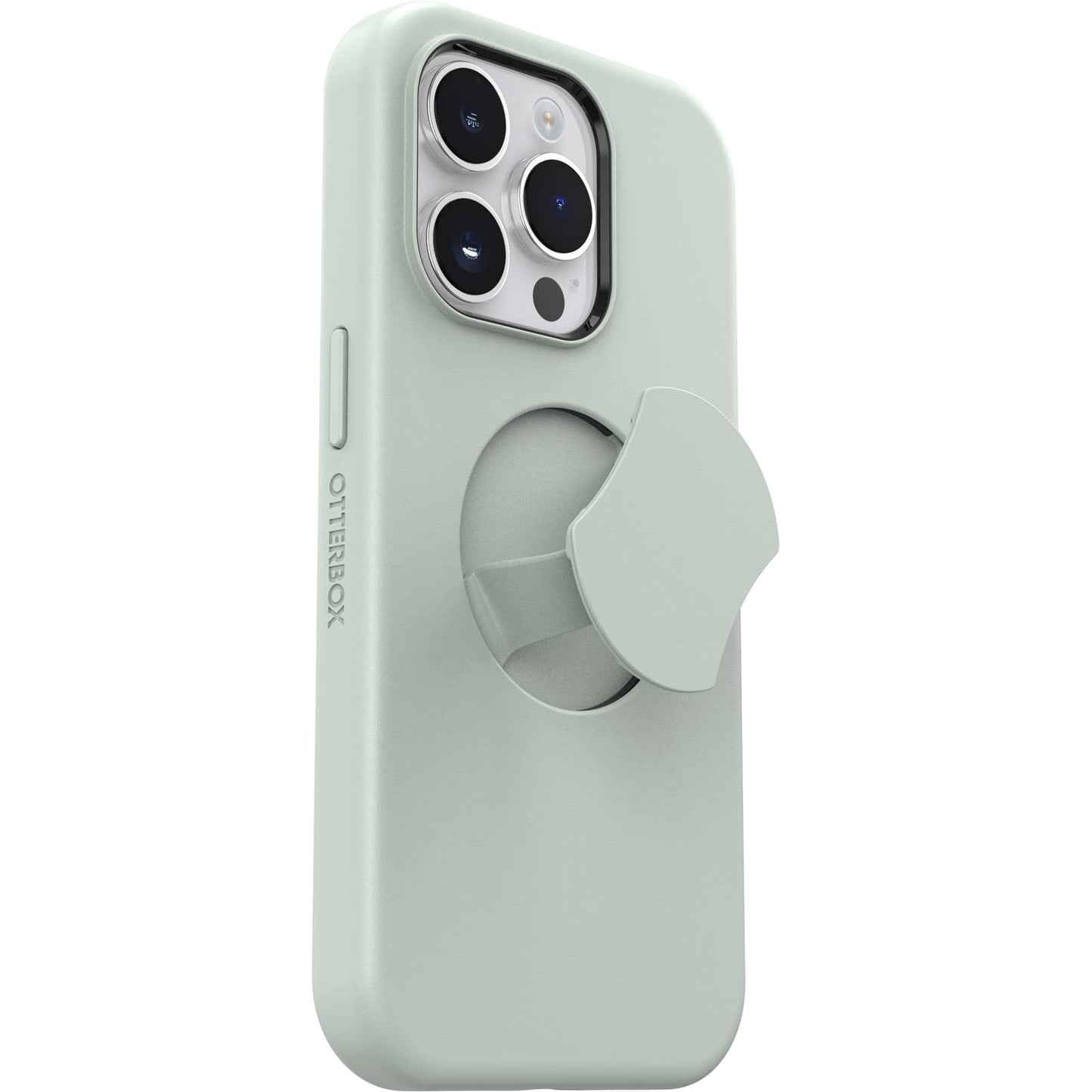 OtterBox iPhone 14 Pro (Only) OtterGrip Symmetry Series Case - CHILL Out (Green), Built-in Grip, Sleek case, Snaps to MagSafe, Raised Edges Protect