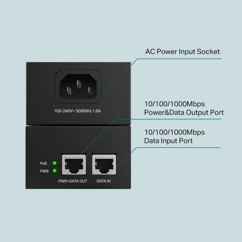 Omada PoE++ Injector, Up to 60W, Gigabit, UL Certified (POE170S)