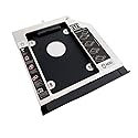 2nd HDD SSD Hard Drive Optical Frame Caddy Tray for Lenovo B40-30 B40-35 B40-40 B40-45 B40-50 B40-70 B40-80 with Bezel Front Panel Faceplate Metal