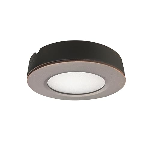 Nora Lighting Josh LED Puck Light, 12 Volts (Bronze, 3000K - Warm White)