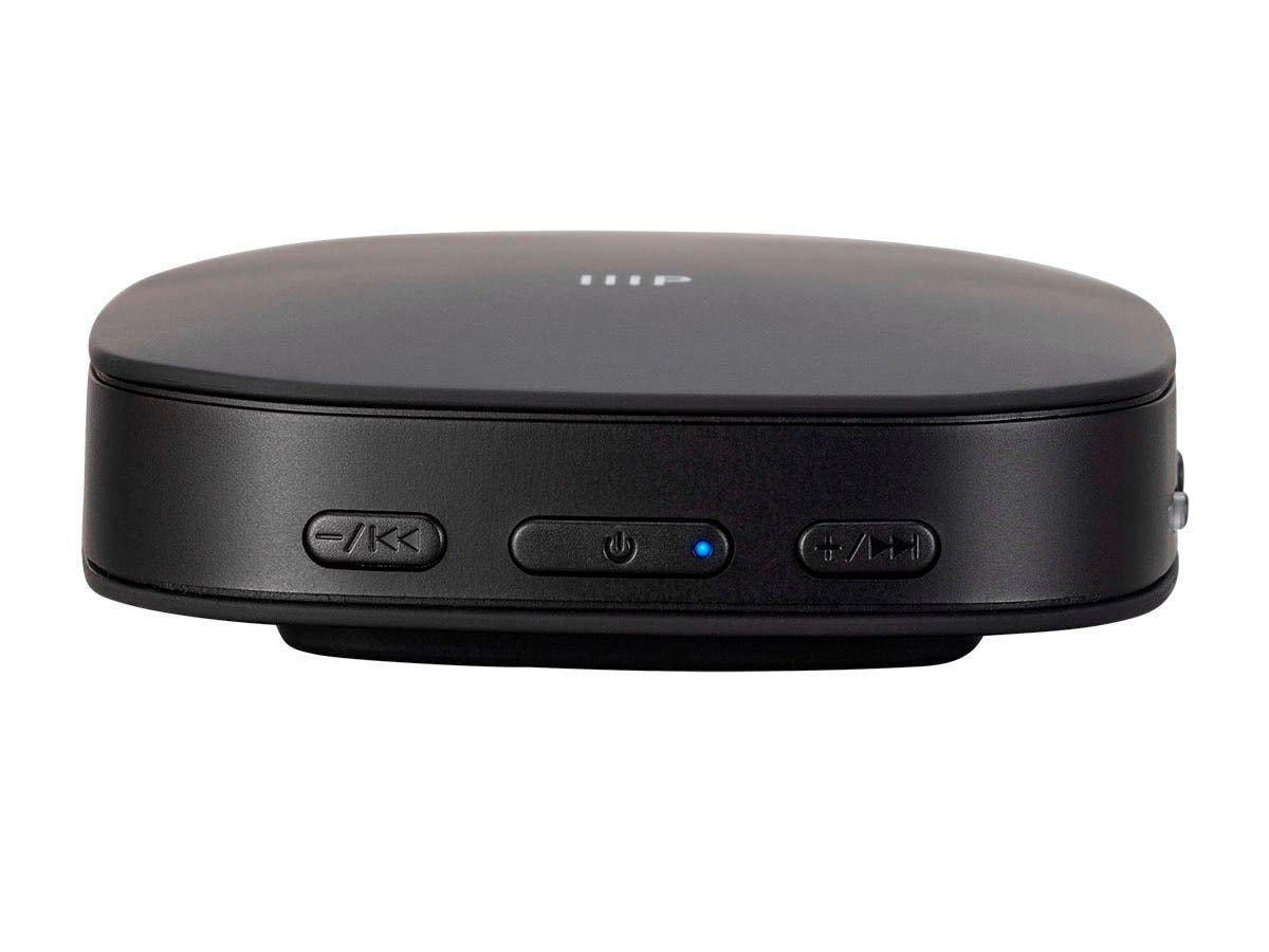 Monoprice Premium Bluetooth 5 Transmitter & Receiver with aptx HD, aptX, aptX Low Latency, AAC, and SBC Codecs and Optical and Aux Inputs Small
