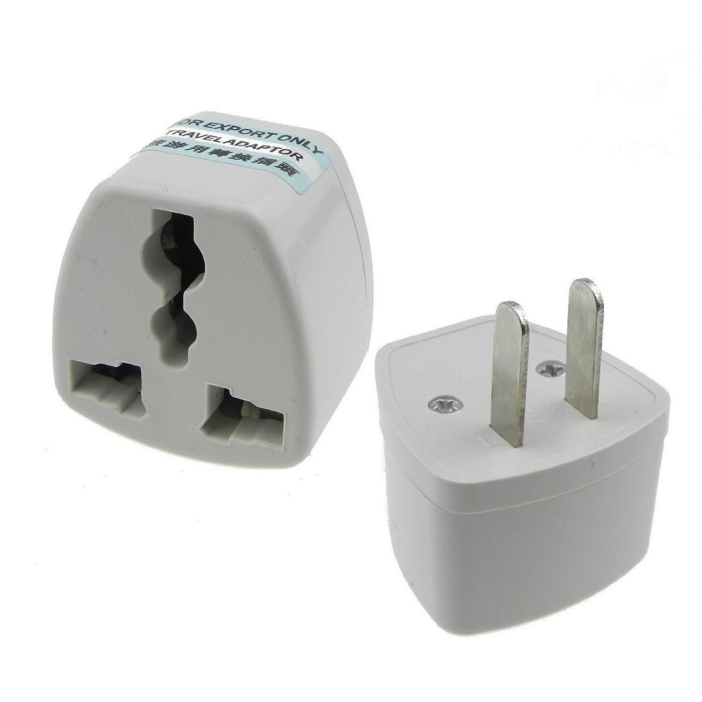 ANRANK UAE25010AK 2 Packs High Performance Universal UK/EU/AU to US Adapter Travel Power Plug Adapter Converters