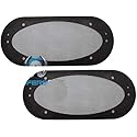 4" x 10" Universal Steel Mesh Protective Speaker Grills - Pair
