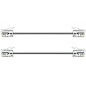 NECABLES 2Pack 3 Inch Short Telephone Cord Phone Cable Wall Phone Cord for Landline RJ11 6P4C Male to Male
