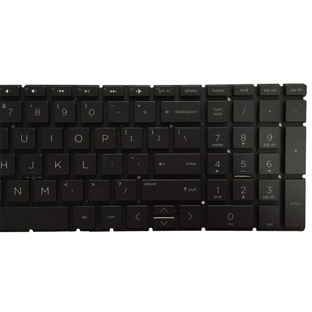 Laptop Replacement Keyboard Fit HP Pavilion 15-DA0076NR 15-DA0077NR 15-DA0078NR 15-DA0086NR 15-DA0087NR 15-DA0088NR US Layout (No Backlight Black)