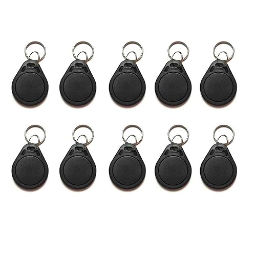 20 PCS 13.56 MHz UID Writable Rewritable Clone IC Smart Key Fobs, Compatible with MIFARE Classic 1K, RFID Blank Tag for Access Control Key Tag