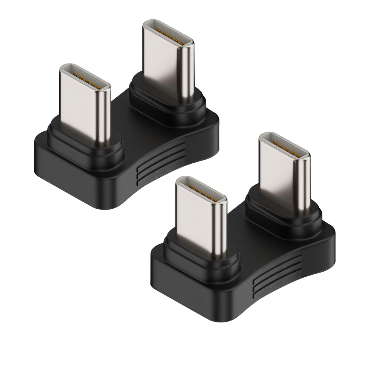 ZJKJHJY USB-C Type C Male to Male Coupler Extender Power Data Adapter Opposite U Shape Back Angled Type C Adapter, Support PD 65W Fast Charging…