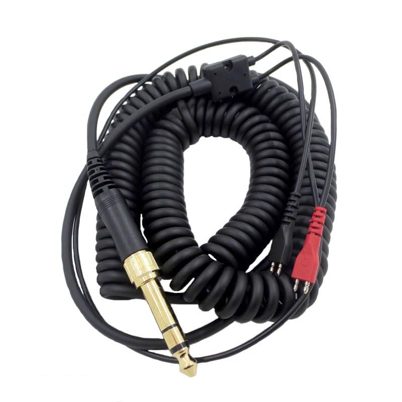 V-MOTA Pro Audio HD 25 Spring Coil Cable Extension Cord with 6.35mm Adapter Compatible with Sennheiser HD 25 Aluminium,HD25-1 II,HD 450 II,HD 480…