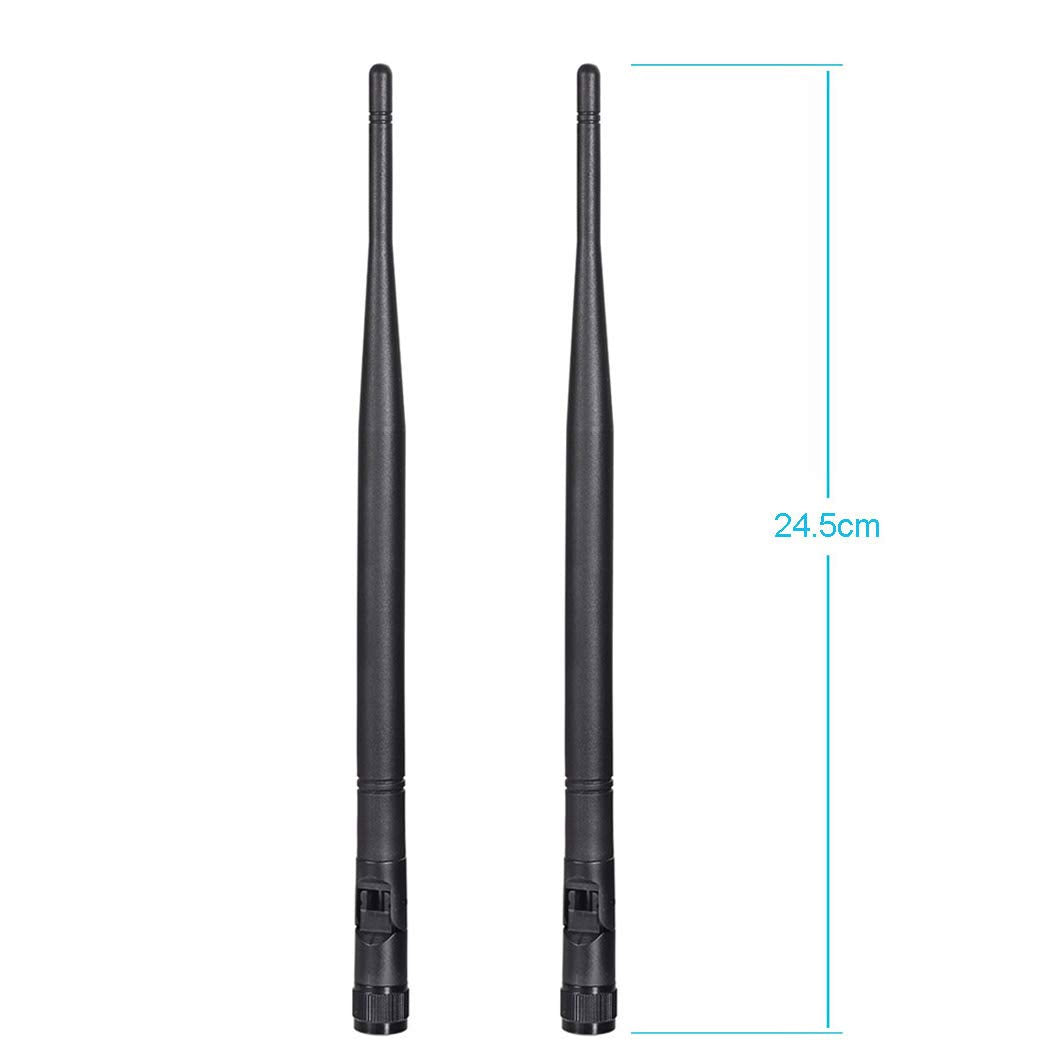 Bingfu 4G LTE RP-SMA Antenna 5dBi (2-Pack) for Trail Camera - for Cellular Game Camera, Wildlife Hunting & Outdoor Mobile Security Cam