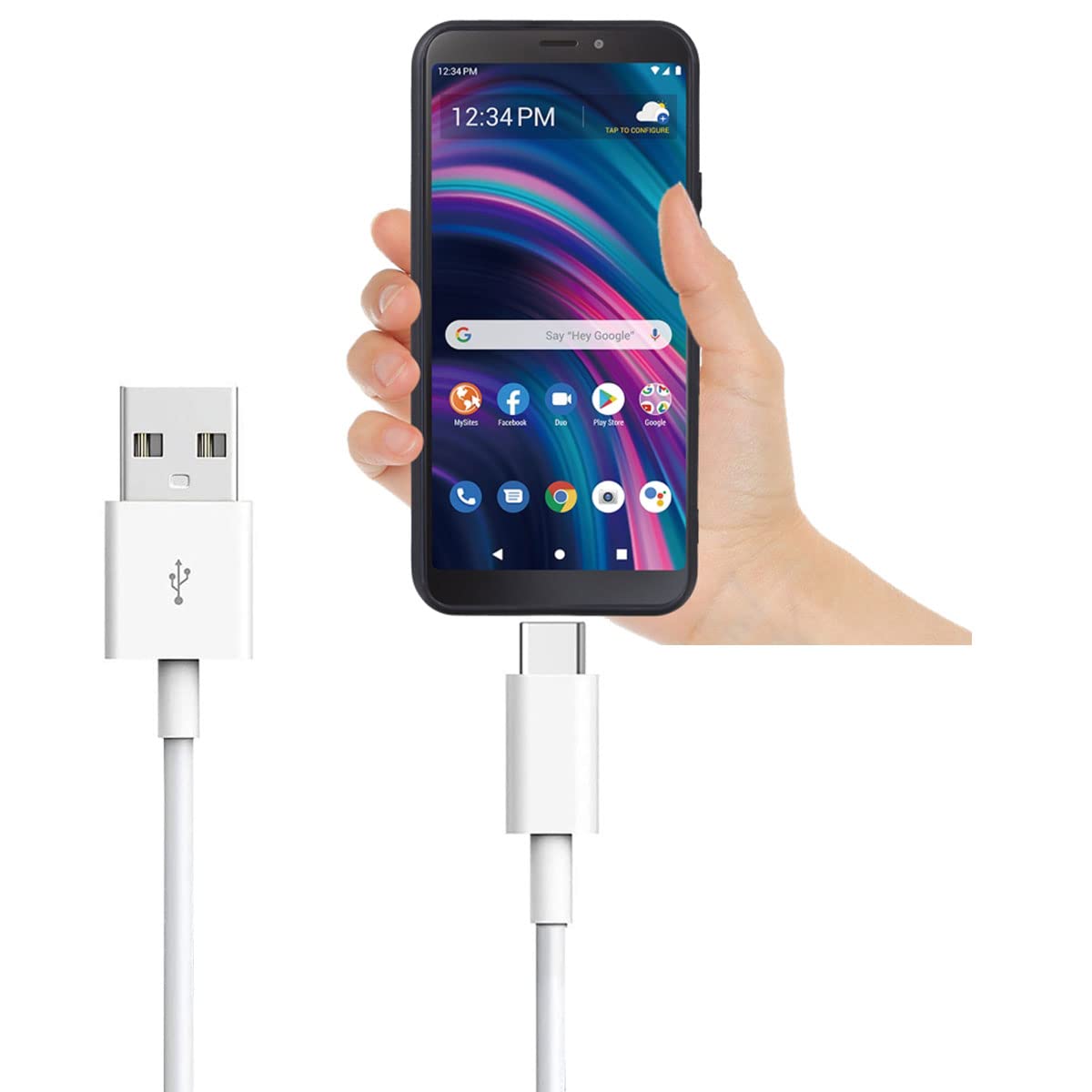 Blu Phone USB C Charger Cable for Blu View 3, View 2, M8L, M10L, G9, G90 Pro, G91 Max, G91 Pro, G91S, G50 MEGA, G70, G71, V70, VIVO XI, blu Android