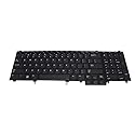 LeFix US Non-Backlit Keyboard with Pointer Compatible with Dell Latitude E6520 E6530 E6540 E5520 E5520M E5530|Orange Print of Function