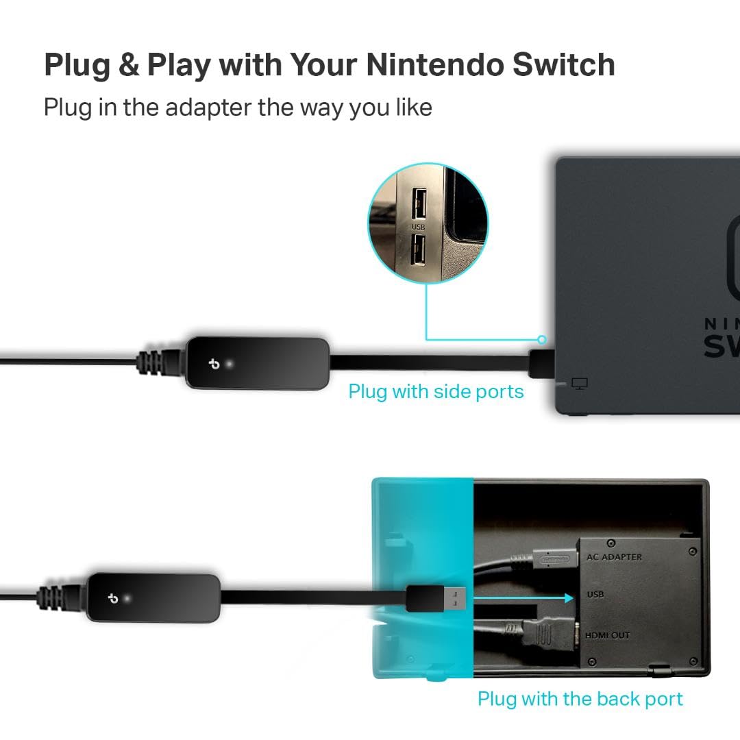 TP-Link USB to Ethernet Adapter (UE306), Supports Nintendo Switch, 1Gbps Gigabit RJ45 to USB 3.0 Network Adapter, Foldable & Portable Design, Plug