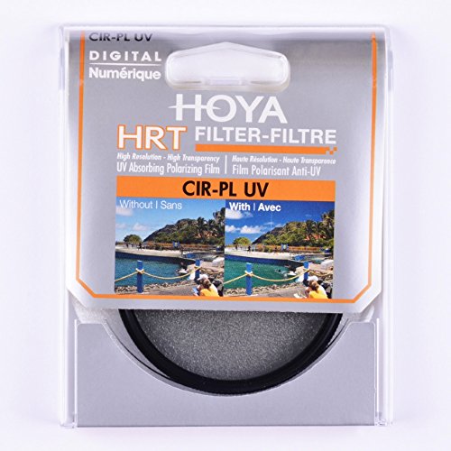 Hoya Circular Polarizer Filter (HRT CIR-PL UV) - 77mm Polarizing Filter with UV Absorbing Glass, High-Rate Transparency Film for Camera Lens