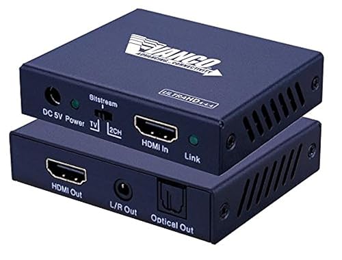 Vanco HD4KAE 4K HDMI Audio Extractor