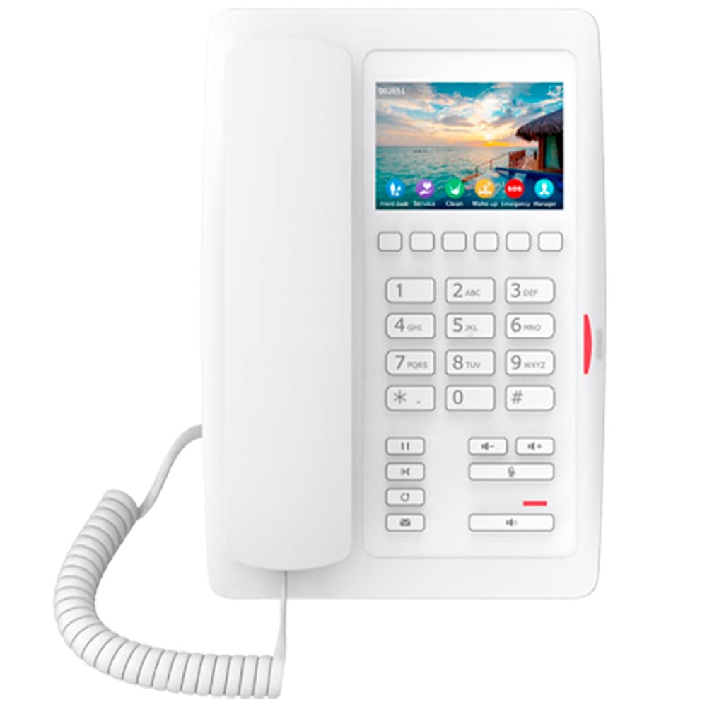Fanvil H5W Wi-Fi IP Phone 3.5 Color Screen with 2 SIP Lines Ideal to Hospital, Shopping mall, Hotel (White)
