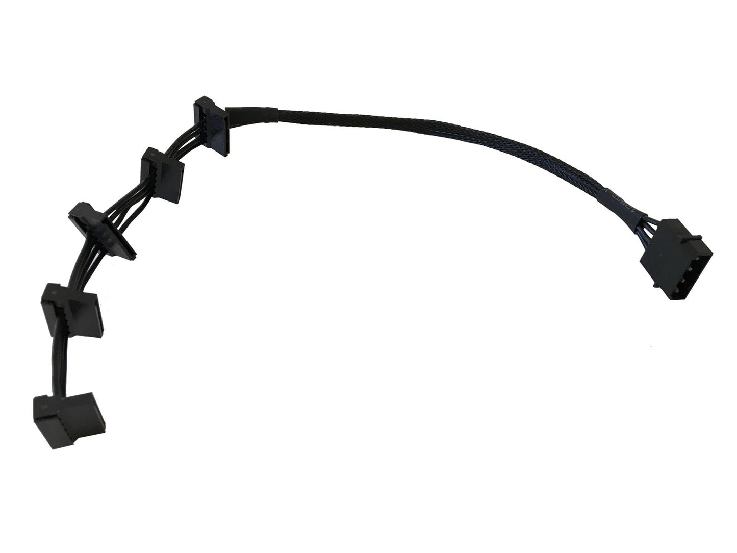 AYA 16-Inch 4-Pin IDE Molex to 5 SATA Power Cable 18AWG